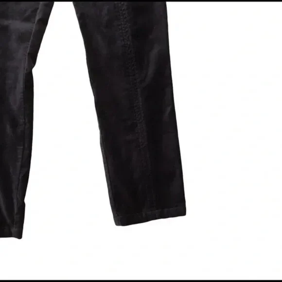 ✨NWT Anthropologie Black Velvet Slim Trousers | Size 4 | Office Chic✨ - Picture 4 of 7